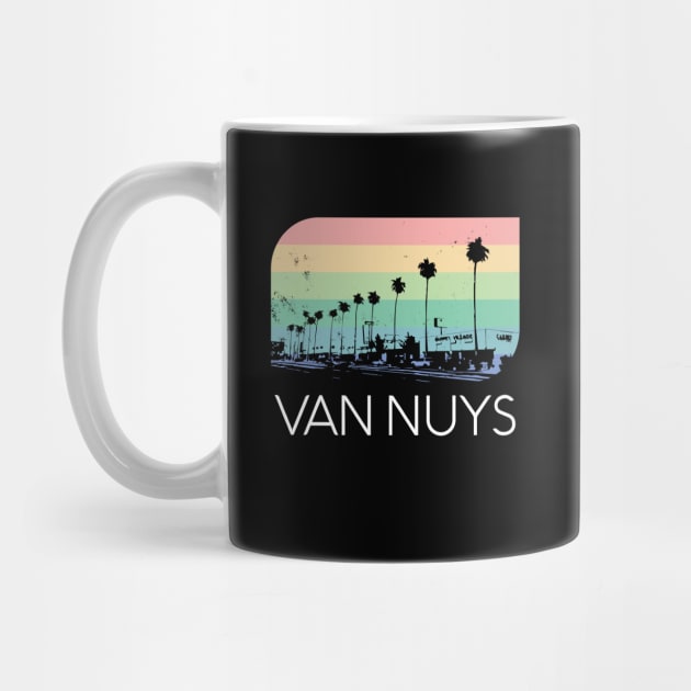Van Nuys San Fernando Valley 818 SFV Retro Vintage California Ca by Shirtsurf